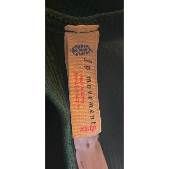 Free People FP Movement Green Crop Tank Top Women’s XS - Picture 6 of 6